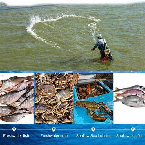 15/20/30m Fishing Net Monofilament FishMesh Trap Monofilamen