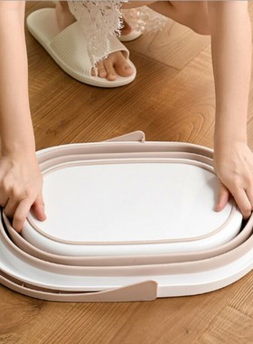 Foldable Mop Buckets Collapsible Portable Wash Basin Dishpan