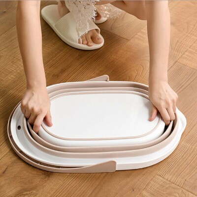 Foldable Mop Buckets Collapsible Portable Wash Basin Dishpan
