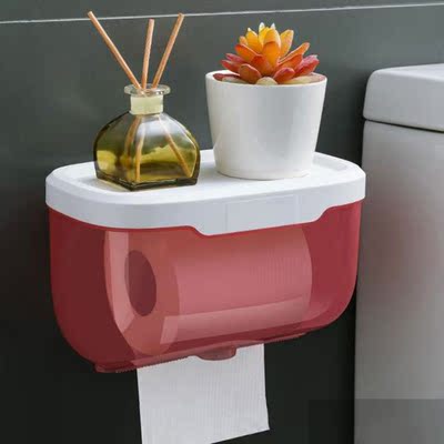 Toilet Paper Roll Holder Waterproof Tissue Box Paper Towel H