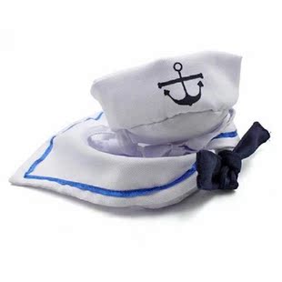 2018 Lovely Stylish Navy And Sailor Style Hat Plus Scarf