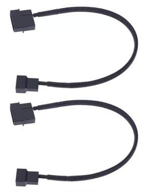 2pcs Power Cable 27cm 12V 4pin IDE Molex to 1 Port 3Pin/4Pin