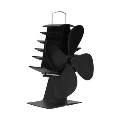 Stove Fan Fireplace Fan Aluminum for Home for Hall for Livin