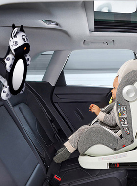 Black White Car Mirror Back View Seat Mirror Baby Care Safet