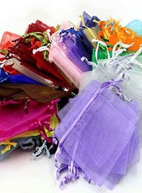 100 Pcs Sachets 2022 Chiffon Ribbon Organza Satin Ribbons