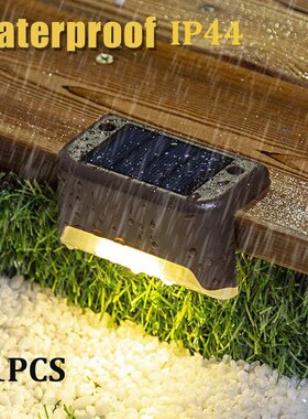 LED Solar Lights Path Stair Outdoor Light Step Lamp Garden Y