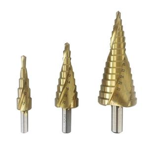 3PC handle Step Dril 32mmTriangular HSS Titanium