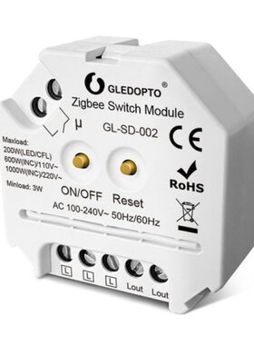 Gledopto Zigbee3.0 Smart No Neutral Switch Module Compatible