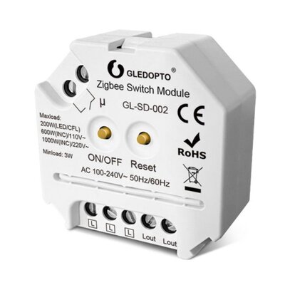 Gledopto Zigbee3.0 Smart No Neutral Switch Module Compatible
