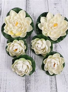 Artificial Lily Water Pond Floating Flower Flowers Decor