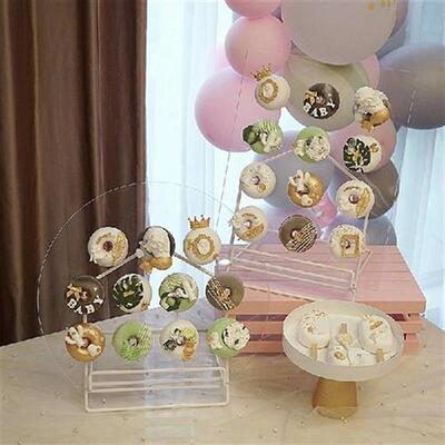 Acrylic Donuts Display Racks 11/12pcs Doughnuts Holder for