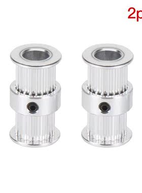 Double Head Timing Pulley Synchronous Pulley Gear Wheel 20