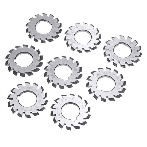 Mayitr 8pcs M1 HSS Involute Gear Milling Cutter Set 20 Degre