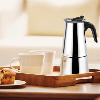 Italian Maker Coffee Machine Espresso Moka Pot Coffee Stainl