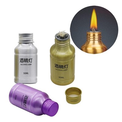 50ML Chemistry Alcohol Burner Lamp Portable Aluminum Alloy A