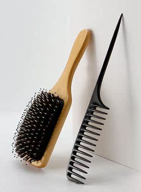 2pcs Paddle Hair Brush Bristles Detangling Hairbrush