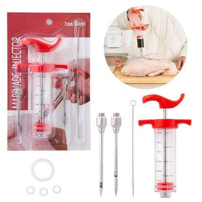 Stainless Steel Needle Sauce Syringe Roast Pork Steak