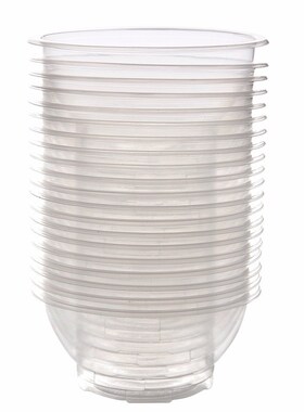 20Pcs Clear Plastic Disposable Rice Serving Bowl Outdoor Pic