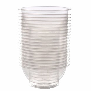 20Pcs Clear Plastic Disposable Rice Serving Bowl Outdoor Pic