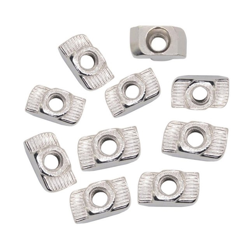 10pcs/lot M3 M4 M5 M6 M8 Thread T Nut EU Standard Drop In T-