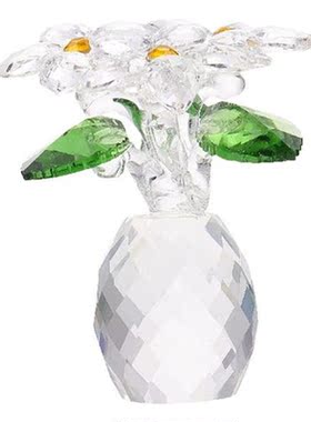 Crystal Pineapple Vase Pot Plants Indoor Crystal Glass