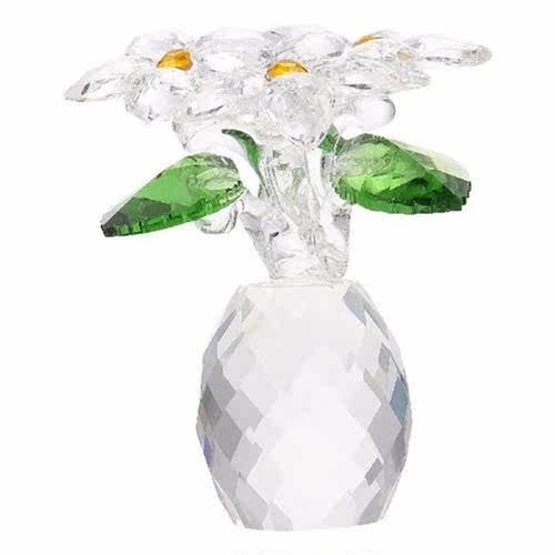 Crystal Pineapple Vase Pot Plants Indoor Crystal Glass