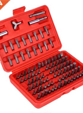 100pcs Chrome Security Bit Tool Torx Hex Drill Star Spanner