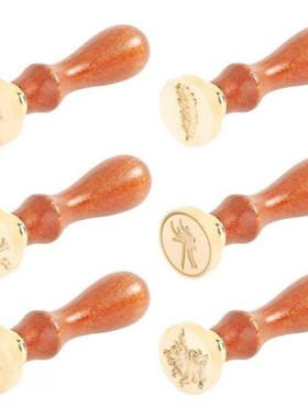 Retro Letter Envelope Wax Seal Stamps Appropriate Size Woode