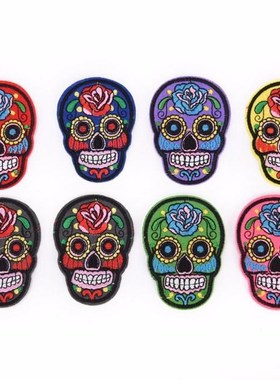 1PC 8Pcs Embroidered Applique Iron On Patches 适用于 Clothes