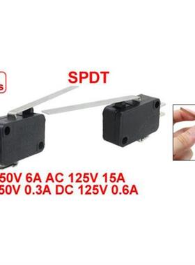 Long Straight Hinge Lever 3 Pins Basic NO NC Momentary Micro