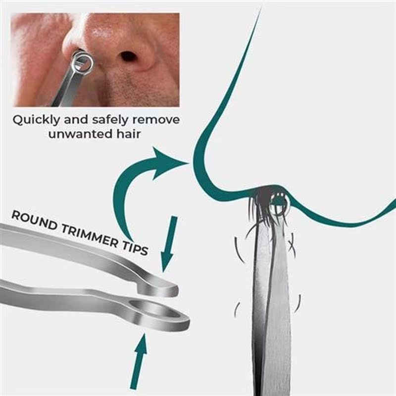 Universal Nose Hair Trimming Tweezers Nose Trimmer Tweezer R