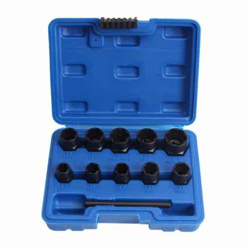 11Pcs Professional Nut Bolt Extractor Socket Set Damaged Rus