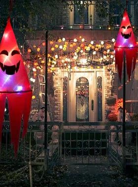 Halloween Luminous Ghost Face Weird Atmosphere Props LED