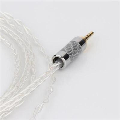 Preffair 8 Core Silver Plated OCC Earphone Cable For FOSTEX