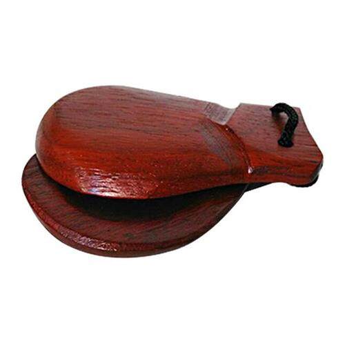 Orff world A Pc Wooden Castanets Wood Percussion Flamenco M