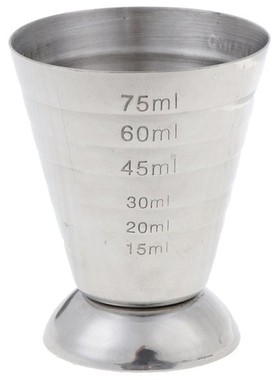 1 Pc Stainless steel Measure Cup Shot Bar Mixed Cocktail Bea