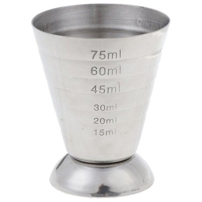 1 Pc Stainless steel Measure Cup Shot Bar Mixed Cocktail Bea