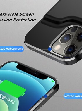 Araceli For iphone 12 Battery Case Thin Smart Charger Cover