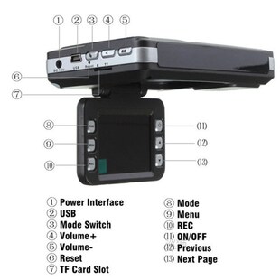 2in1 Car DVR Detector Car Dash Cam DVR With Radar Speed Test