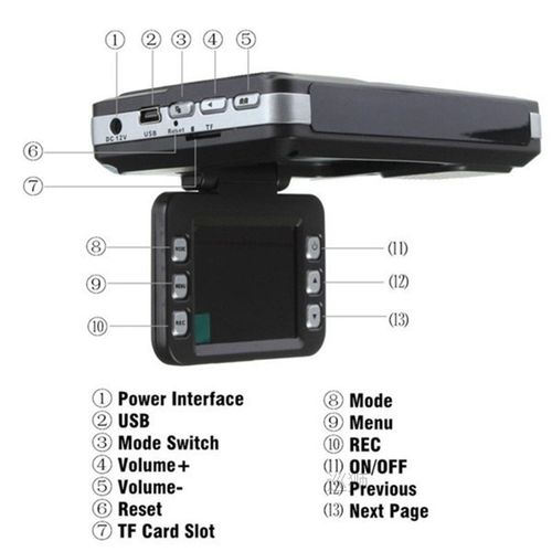 2in1 Car DVR Detector Car Dash Cam DVR With Radar Speed Test