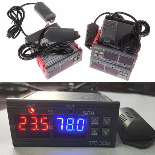 1pc New 10A 240V AC,Digital Temperature Humidity Controller