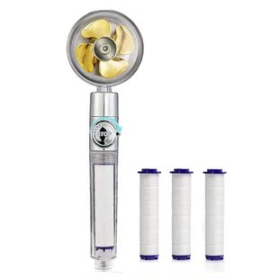 Shower Head, Propeller Shower Head with Filter, Water Saving