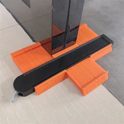 5inch/10inch Contour Gauge Set with 6-Folding Ruler Metal Lo