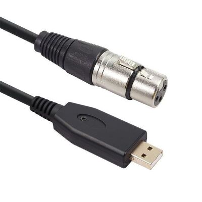 Microphone Cable 2m 3m 5m, USB Male To XLR Female Mic Link