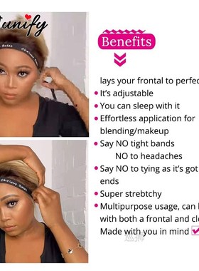 Customize Logo Adjustable Elastic Band For Wigs Edge Slayer