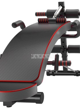 Multifunction Sit-up Bench With Headrest Pulling Rope Exerci