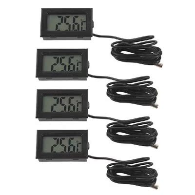 4X New Digital LCD Thermometer Temperature Gauge Probe