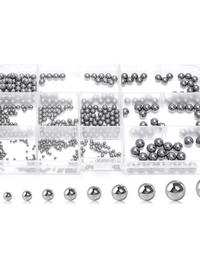 520Pcs Precision Steel Ball Bearings ,2-8mm Balls Magnetic L