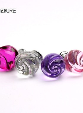 1Pc 32mm Crystal Rose Glass Clear Cabinet Knob Drawer Pull H