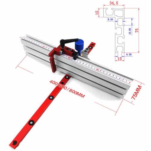 Miter Gauge Woodworking Tool with track Stop Angle Miter Gau